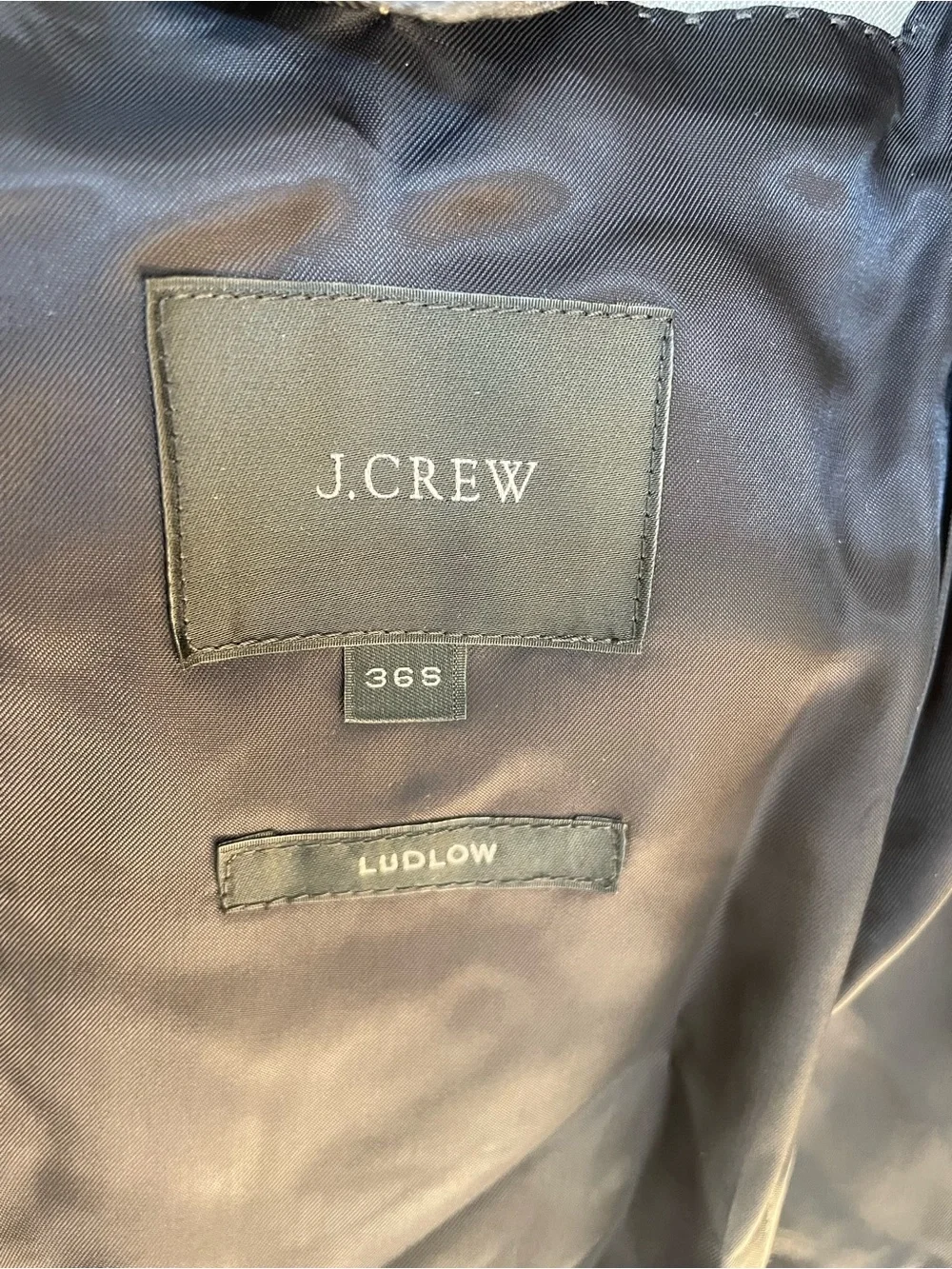 J. Crew Light Gray Two-Button Italian Super 120's Loro Piana Wool Suit Jacket